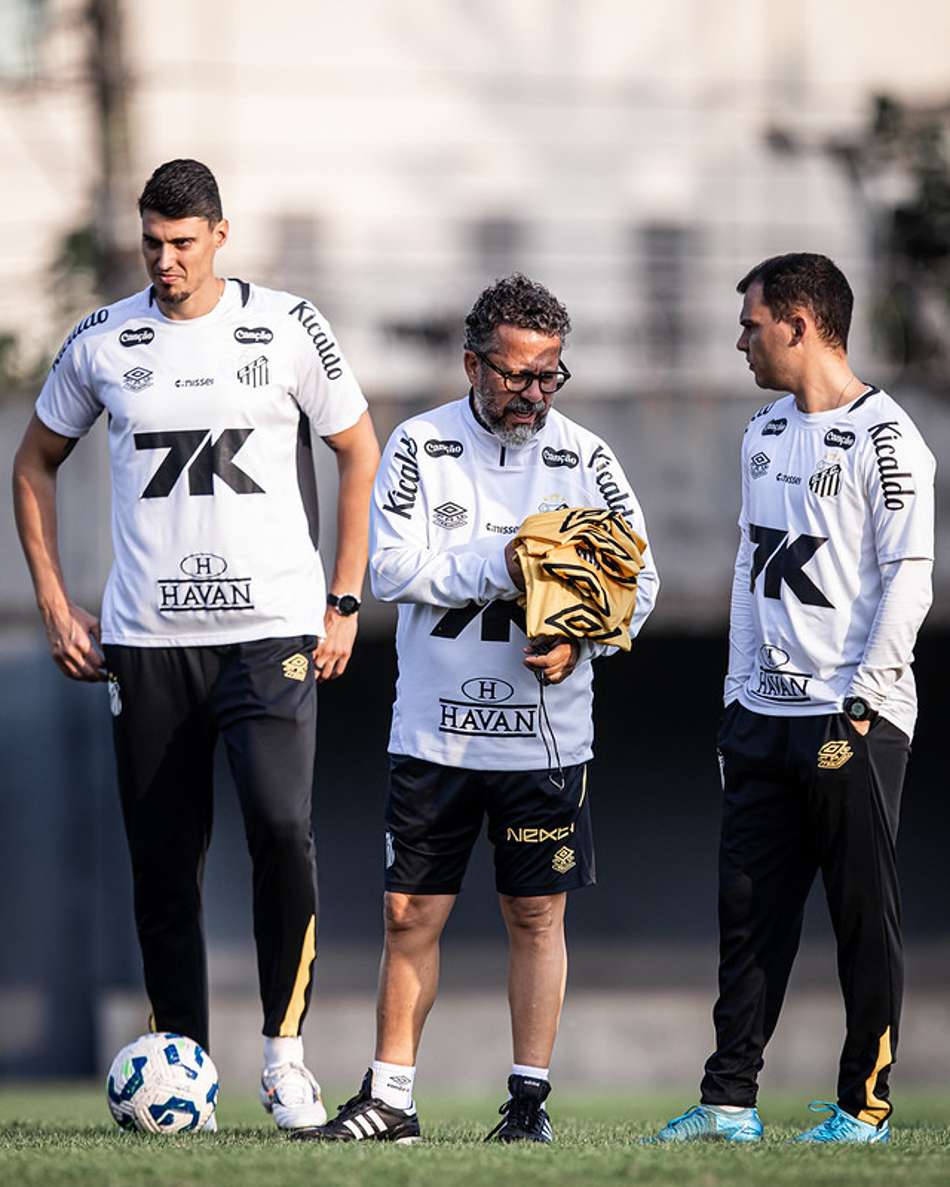 Cléber Xavier deve promover mudanças na equipe que enfrenta o Internacional, na Vila Belmiro. (Foto: aul Baretta/ Santos FC)