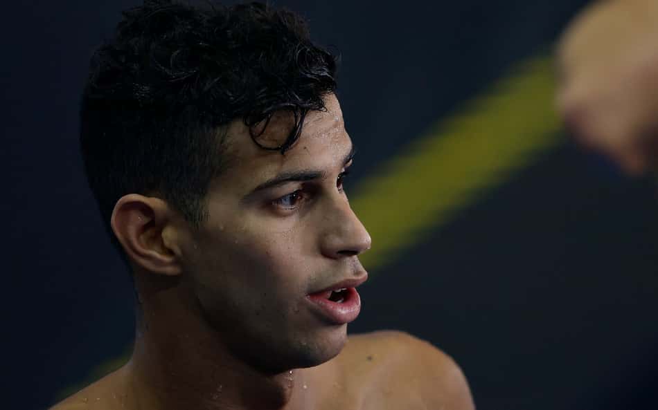 Guilherme Costa, durante Campeonato Mundial de Esportes Aquáticos 2025, nesta segunda, 28. Foto: Satiro Sodré/CBDA