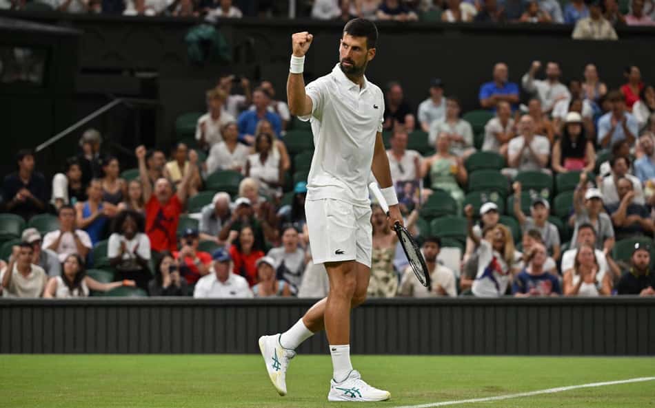 Djokovic se aproxima da centésima vitória em Wimbledon