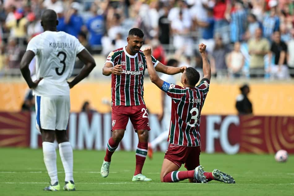 Flamengo: Fluminense comemora a classificação para as semifinais do Mundial de Clubes de 2025 diante do Al-Hilal, da Arábia Saudita (Foto: Chandan Khanna/AFP)