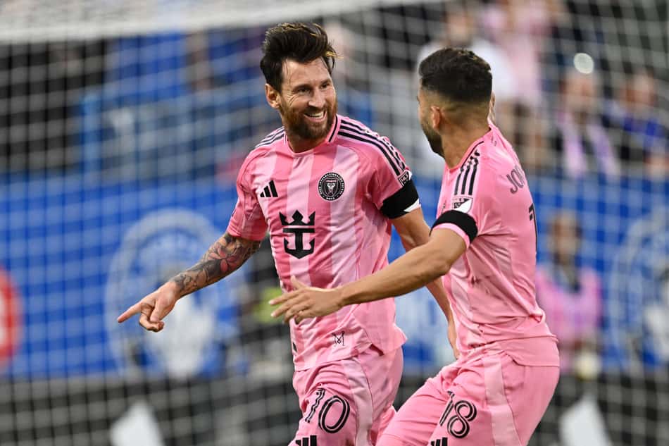 Messi comemora gol pelo Inter Miami (Foto: Minas Panagiotakis / GETTY IMAGES NORTH AMERICA / Getty Images via AFP)