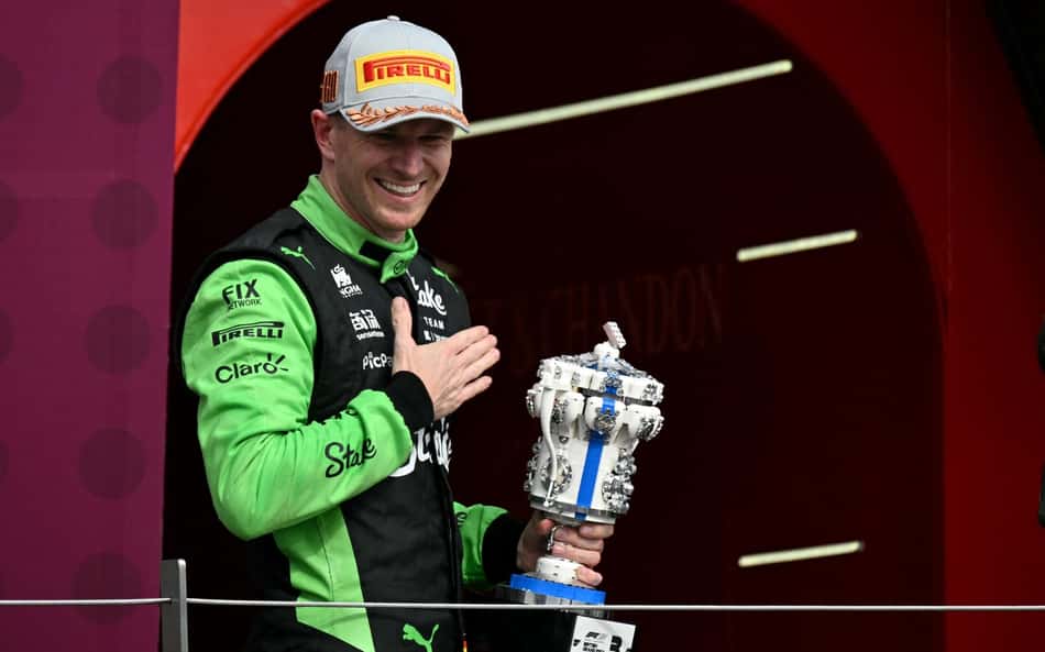Web celebra pódio de Hülkenberg no GP da Inglaterra de F1: 'Cinema'