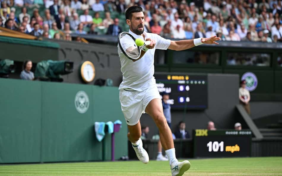 Primeiro algoz de João Fonseca luta, mas Djokovic avança em Wimbledon