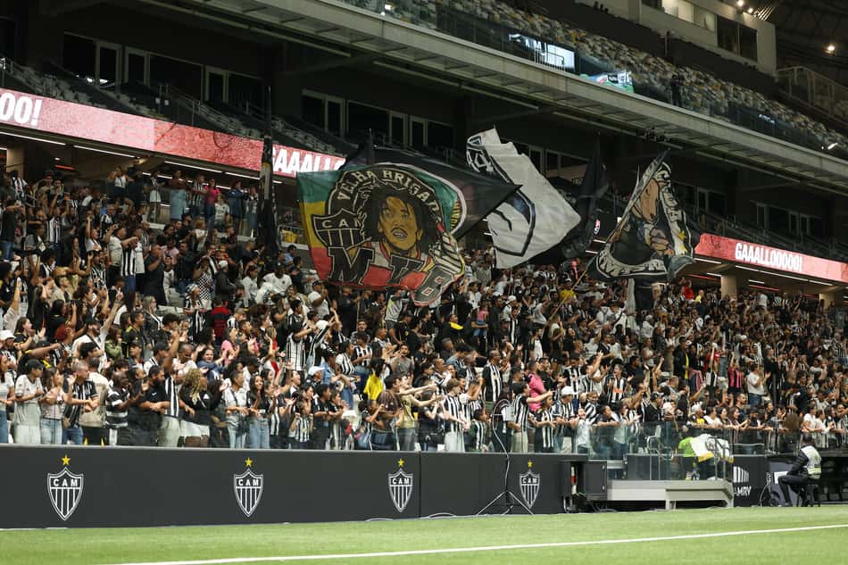 Torcida nas arquibancadas da Arena MRV para acompanhar Atlético-MG x Vitória. (Foto: Daniela Veiga / Atlético)