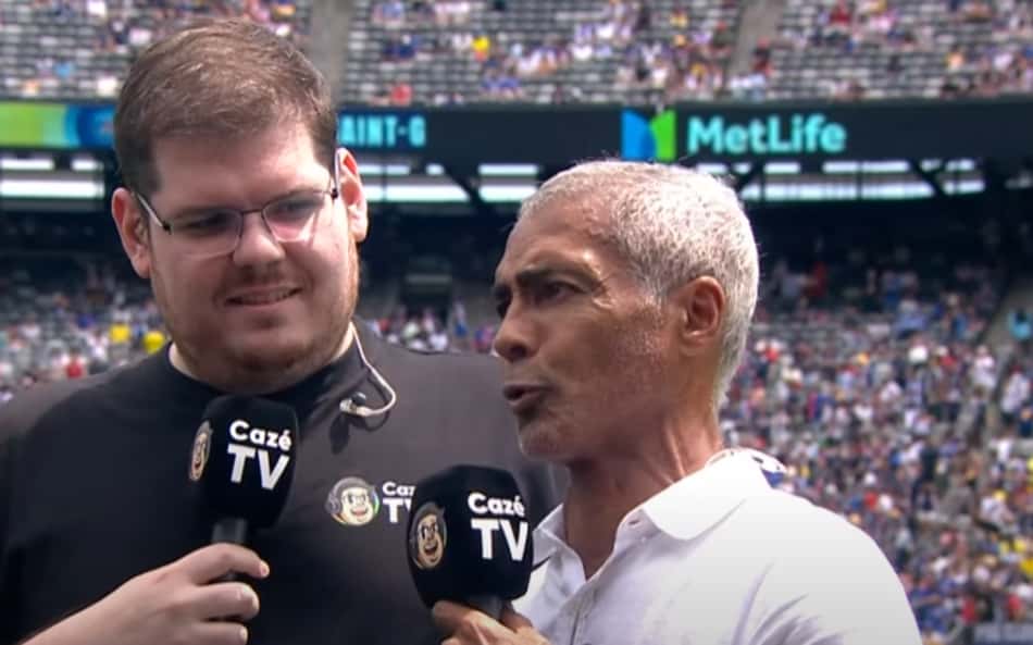 Romário faz previsão para João Pedro durante Chelsea x PSG no Mundial