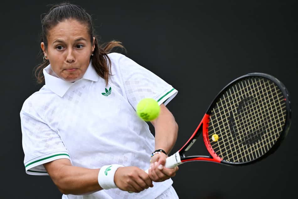 Daria Kasatkina enfrenta Liudmila Samsonova em Wimbledon (foto: Kirill KUDRYAVTSEV / AFP)