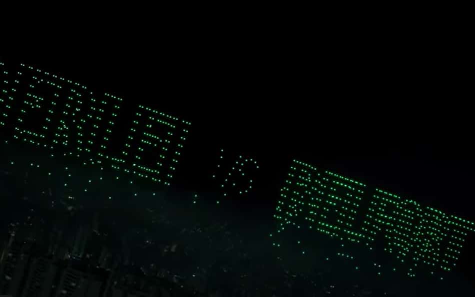 Show de drones anuncia oficialmente a revanche entre Belfort e Wanderlei; vídeo