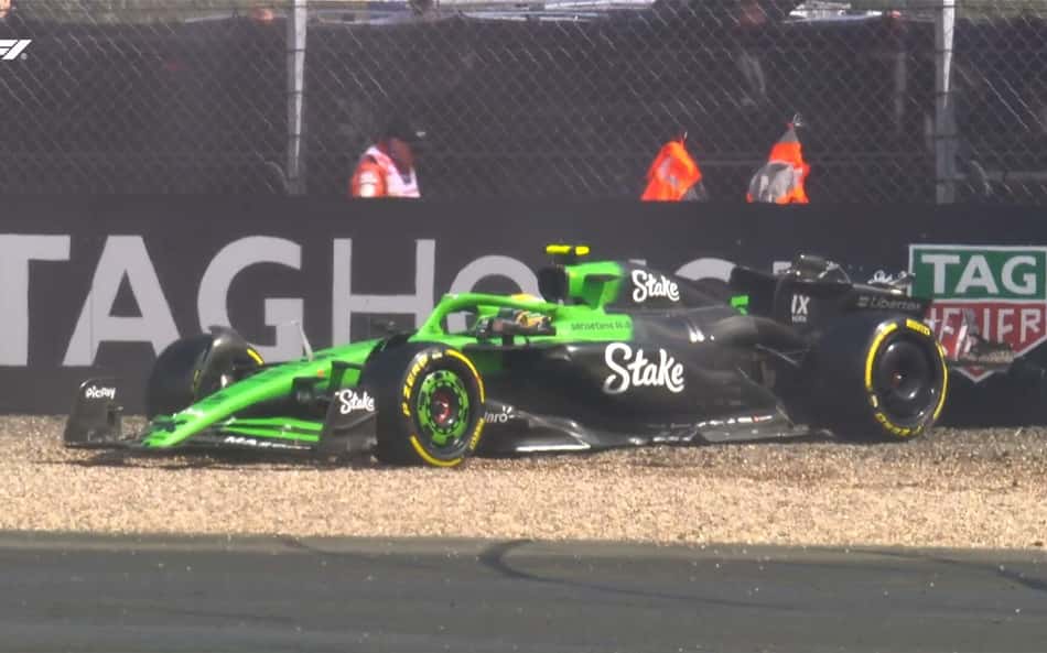 Bortoleto bate no GP da Inglaterra e web culpa Sauber; veja vídeo