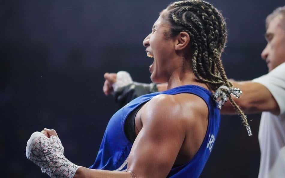 Rebeca Santos na Copa do Mundo de Boxe - Cazaquistão 2025 (foto: WORLD BOXING)