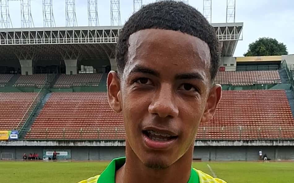 Davi Fraga em entrevista ao Lance! depois de vitória contra o Botafogo (Foto: Rafael do Carmo)