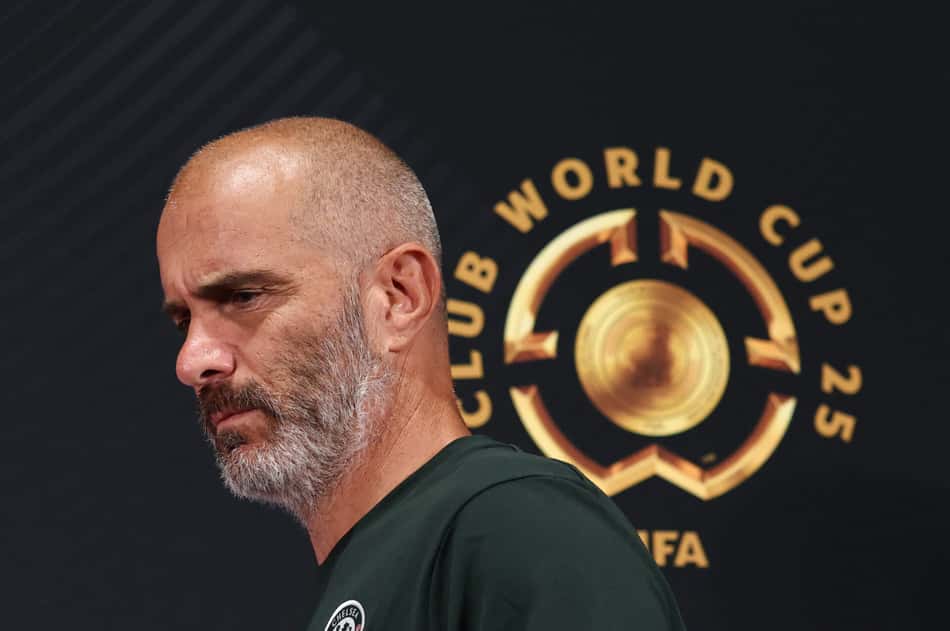 Técnico do Chelsea, Maresca chega para coletiva na véspera do jogo contra o Fluminense, pelo Mundial