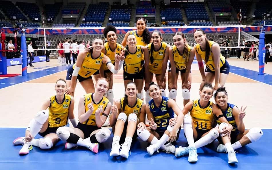 Brasil x França, pela terceira etapa da VNL feminina (foto: volleyballworld)