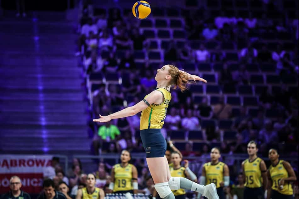 Brasil x Alemanha, pelas quartas de final da VNL feminina (foto: volleyballworld)