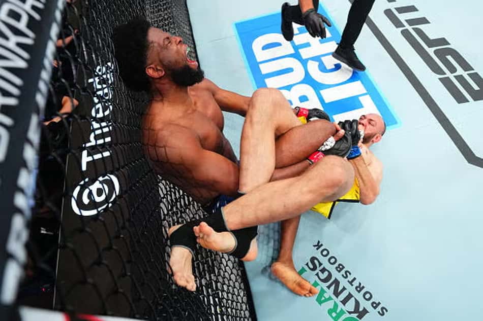 Valter Walker gosta de finalizar no calcanhar (Foto: Jeff Bottari / Zuffa LLC / Divulgação UFC)