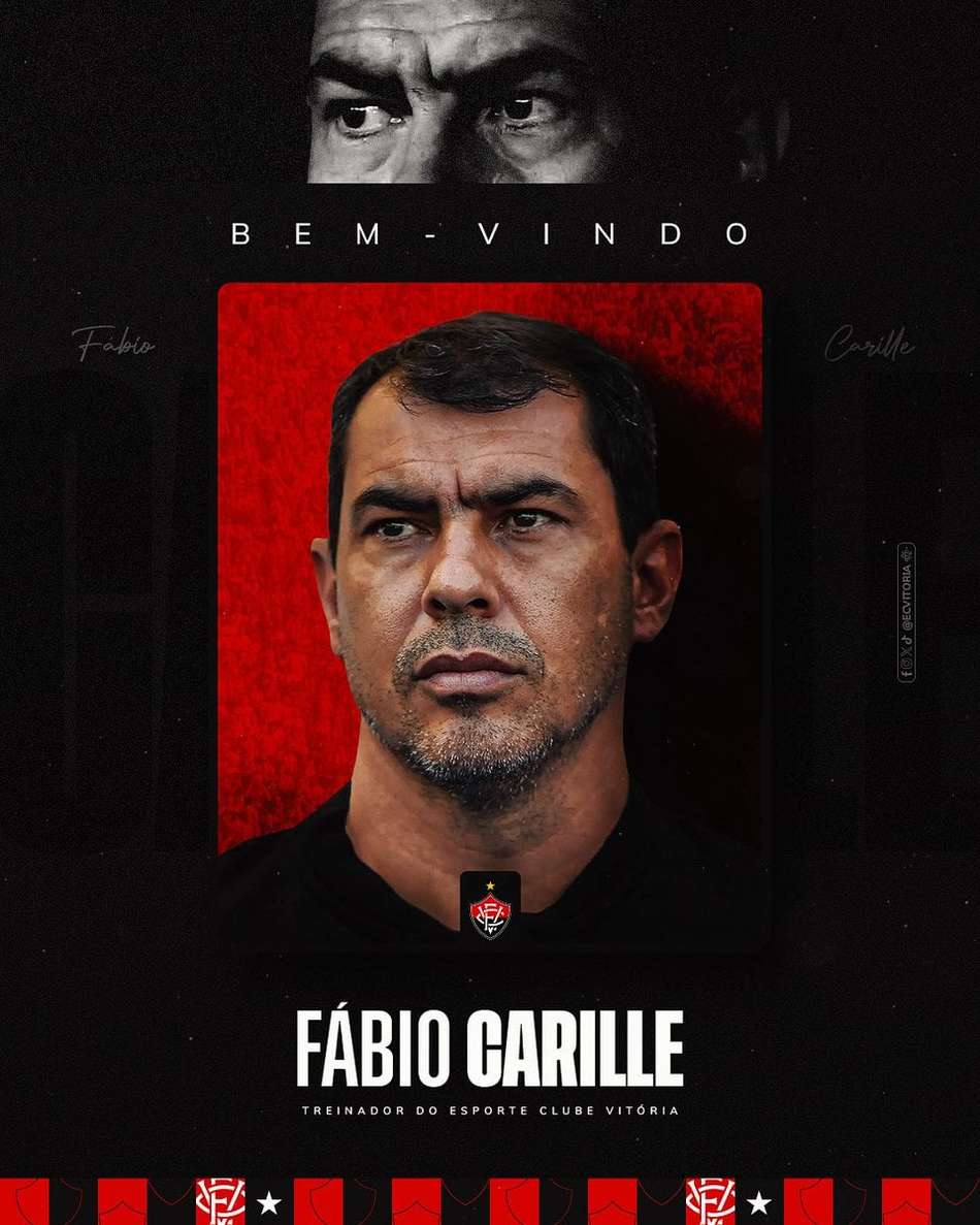 Carille é anunciado pelo Vitória (Foto: divulgação / EC Vitória)