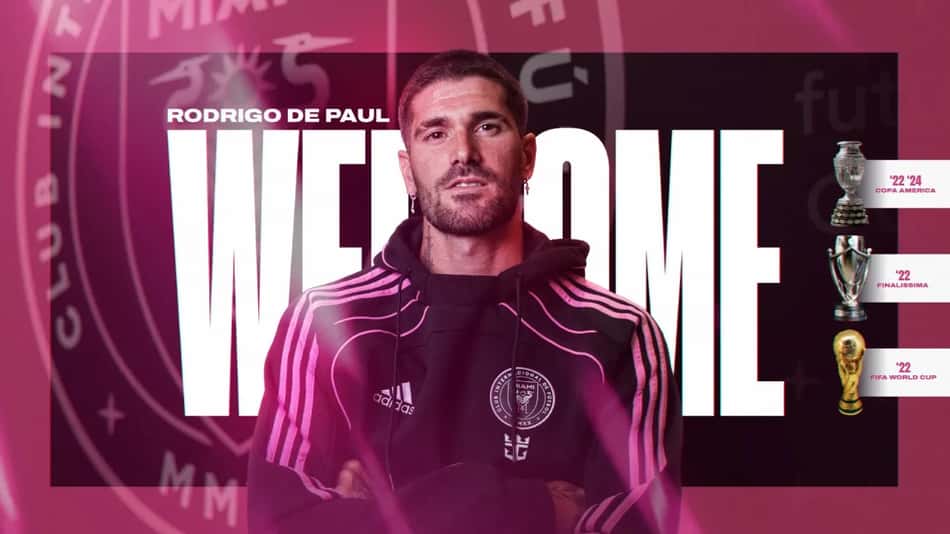 Inter Miami anuncia a contratação de Rodrigo de Paul, do Atlético de Madrid