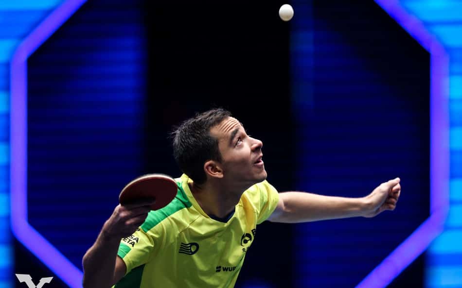 Quem Hugo Calderano pode enfrentar na estreia no WTT Foz do Iguaçu?