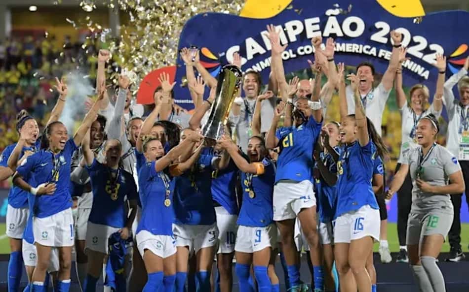 Brasil conquistou a Copa América Feminina 2022. (Foto: CBF/Divulgação)