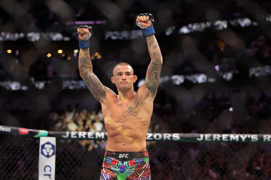 Dustin Poirier se despediu do MMA no UFC 318 (Foto: Jonathan Bachman/AFP)
