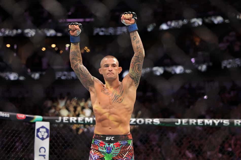 Dustin Poirier se despediu do MMA no UFC 318 (Foto: Jonathan Bachman/AFP)