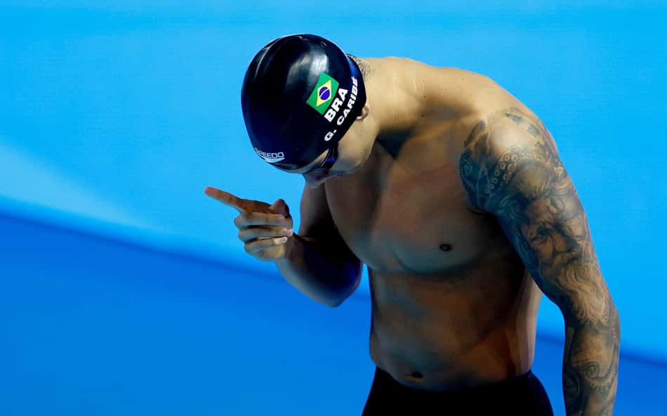 Guilherme Caribé se garante na final dos 100m do Mundial de natação