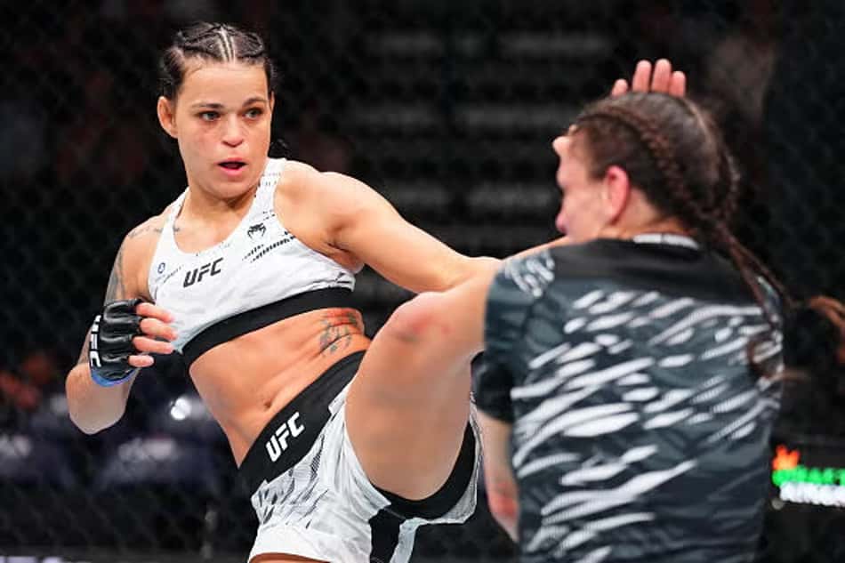 Eduarda Moura derrota veterana no UFC Nashville (Foto: Jeff Bottari / Zuffa LLC / Divulgação UFC)
