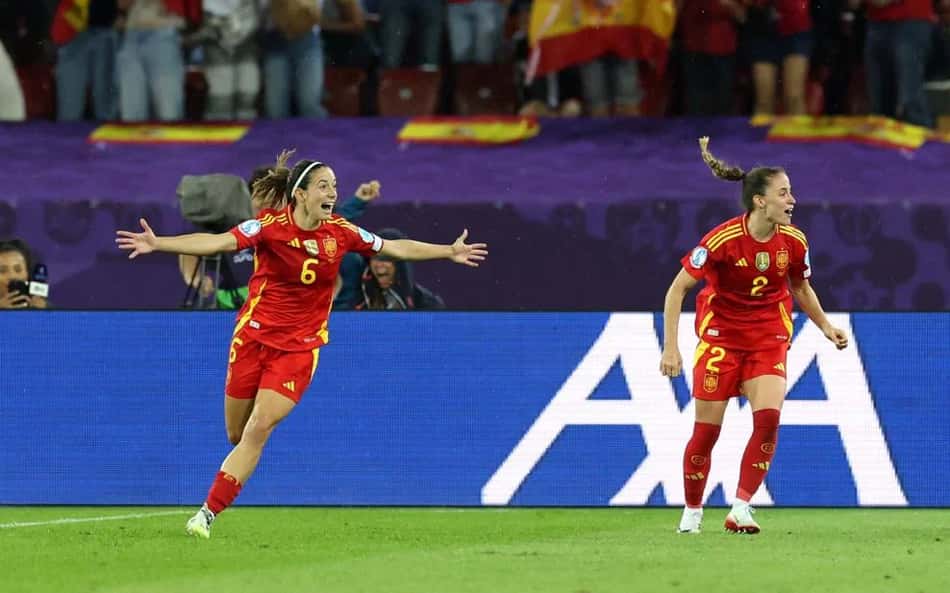 Aitana Bonmatí fez gol que garantiu Espanha na final da Eurocopa Feminina. (Foto: UEFA/Divulgação)