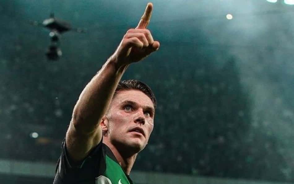Viktor Gyokeres comemora gol pelo Sporting na Champions League (Foto: Reprodução/Instagram)