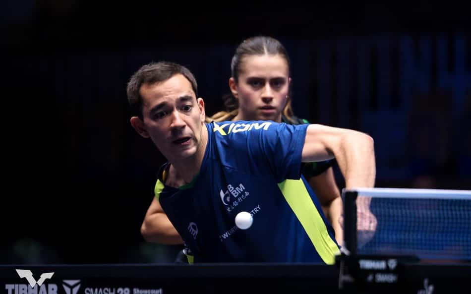 ACOMPANHE: Calderano e Takahashi estreiam nas duplas no WTT Foz do Iguaçu