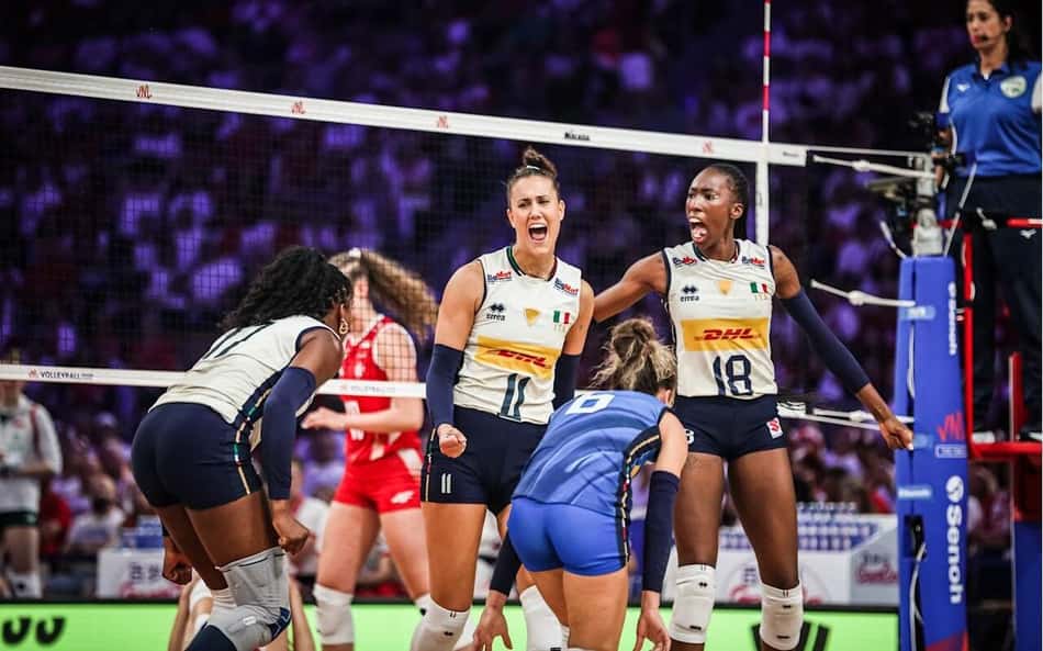 Itália atropela Polônia e vai à segunda final consecutiva da VNL feminina