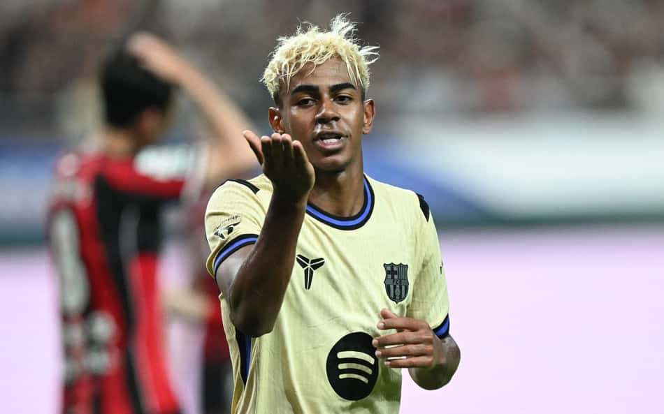 Barcelona goleia por 7 a 3 em pré-temporada com show de Lamine Yamal; veja