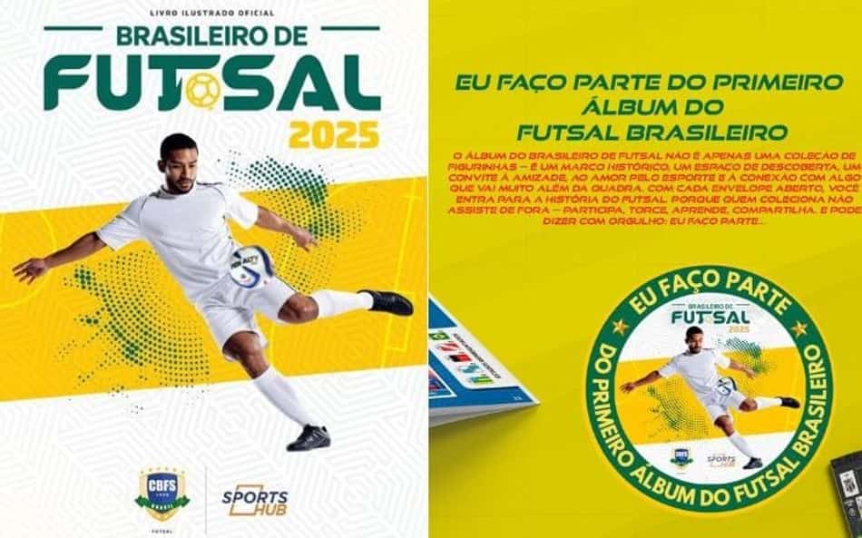 Campeonato Brasileiro de Futsal ganha seu primeiro álbum de figurinhas