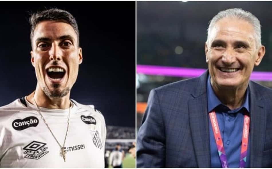 Matheus Bachi, filho de Tite, revela palpites do pai sobre seu trabalho no Santos: 'Me dá feedback'
