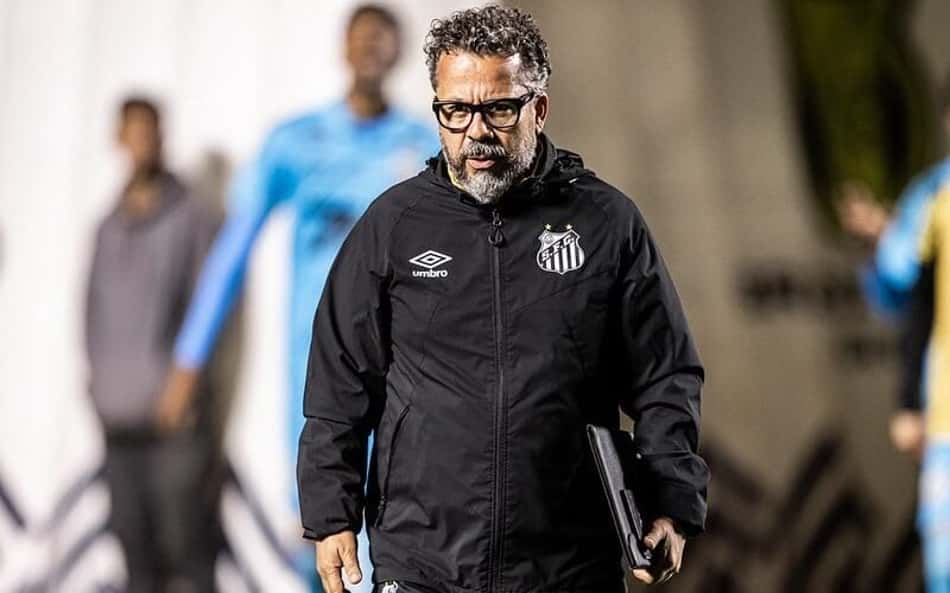 Cléber Xavier comandou o Santos em 13 jogos e conquistou apenas 4 vitórias. (Foto: Raul Baretta/ Santos FC)