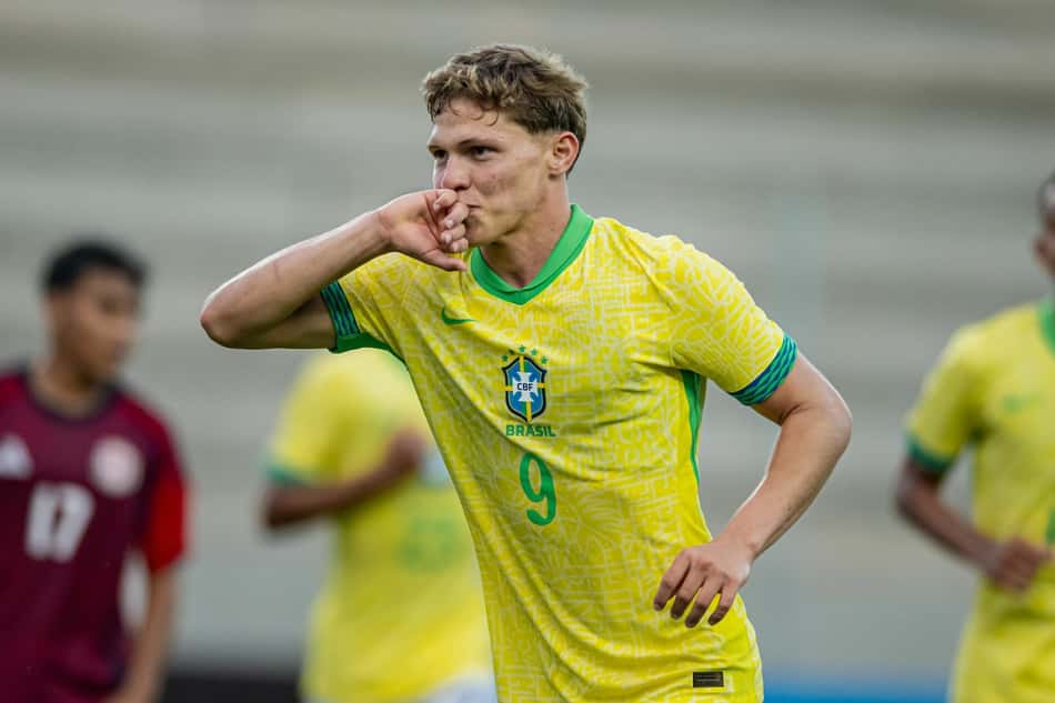 Dell faz gol pela Seleção Sub-17 contra a Costa Rica (Foto: Léo Piva / CBF)