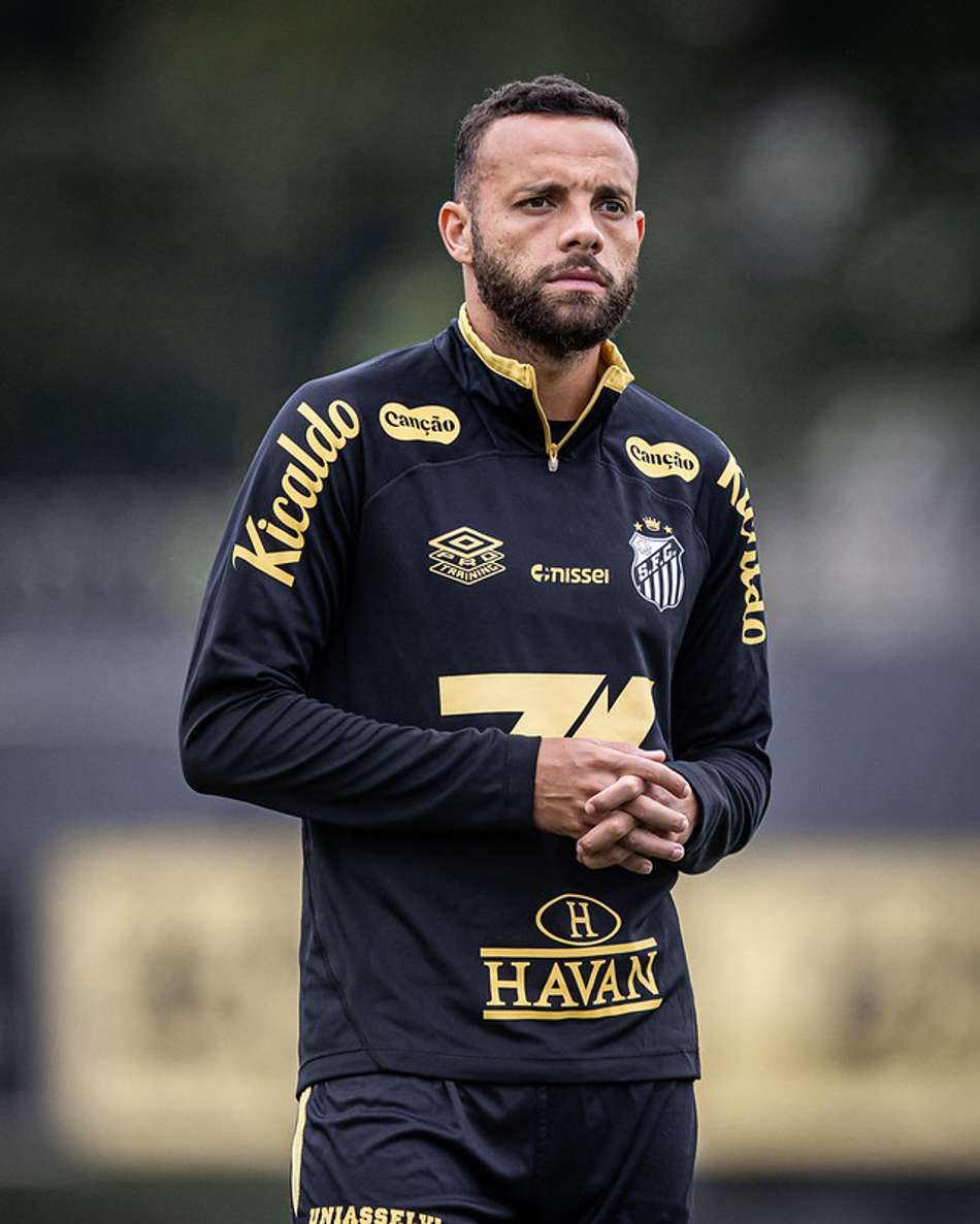 Guilherme chegou ao Santos para jogar a Série B, em 2024. (Foto: Raul Baretta/ Santos FC)