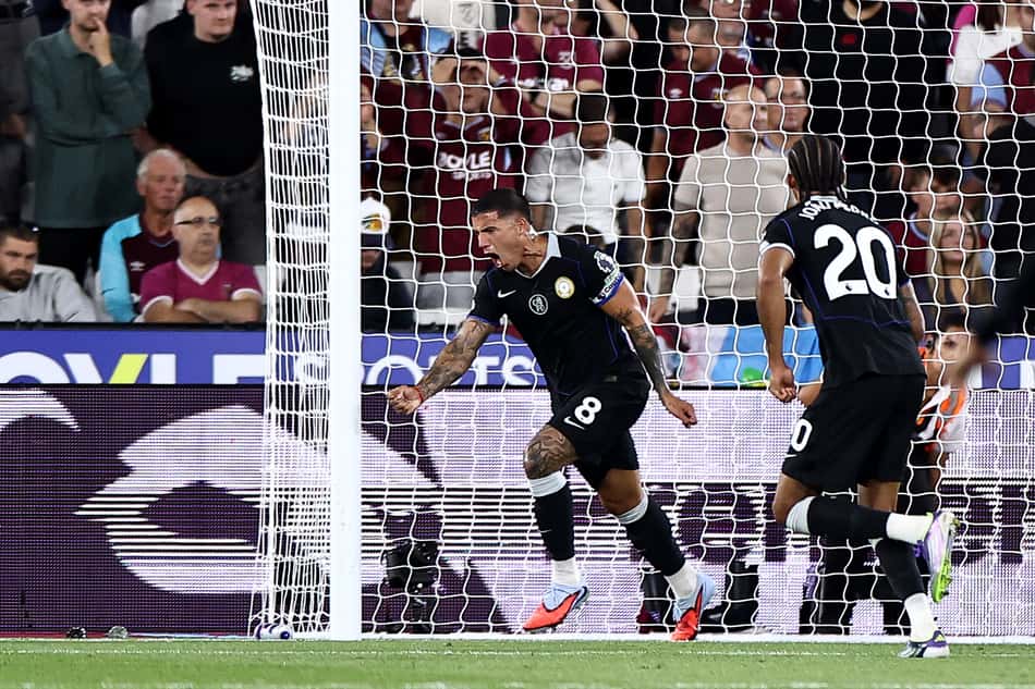 O Chelsea venceu o West Ham por 5 a 1 (Foto: HENRY NICHOLLS / AFP)