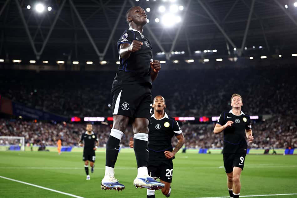 O Chelsea venceu o West Ham por 5 a 1 (Foto: HENRY NICHOLLS / AFP)