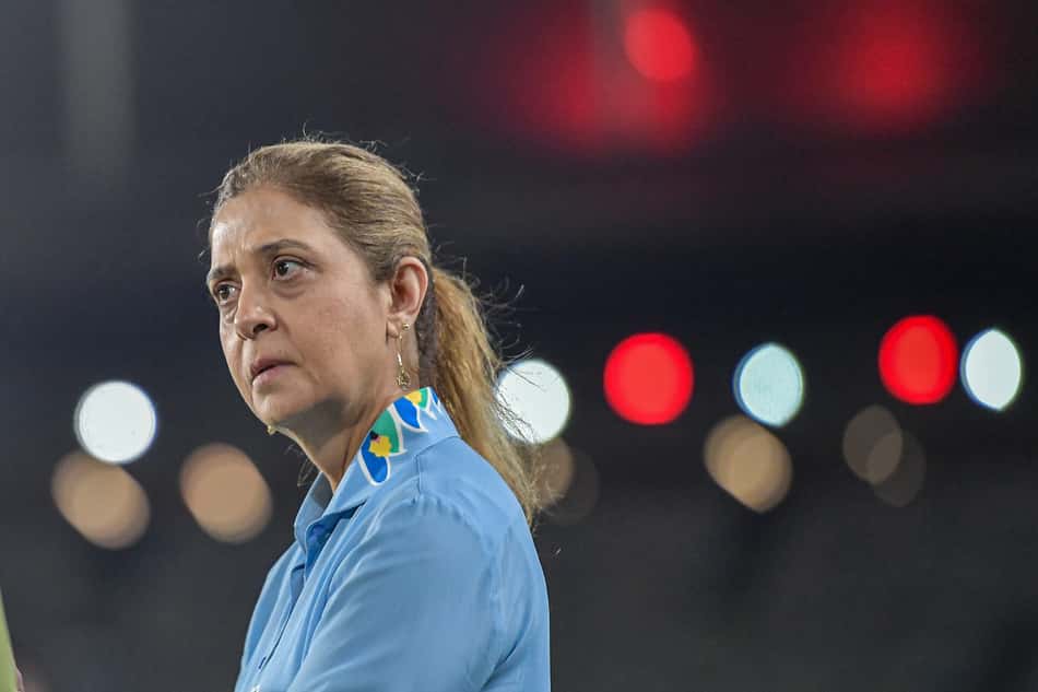Leila Pereira, presidente do Palmeiras, detonou postura do Flamengo (Foto: Thiago Ribeiro/AGIF)