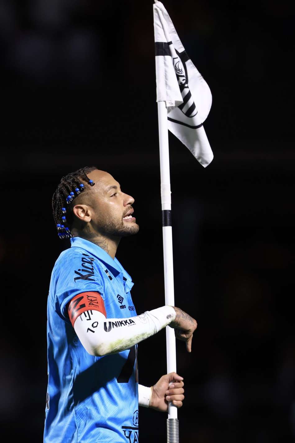 Neymar marca dois gols na vitória diante do Juventude, no Morumbis. (Foto: Marcello Zambrana/AGIF)