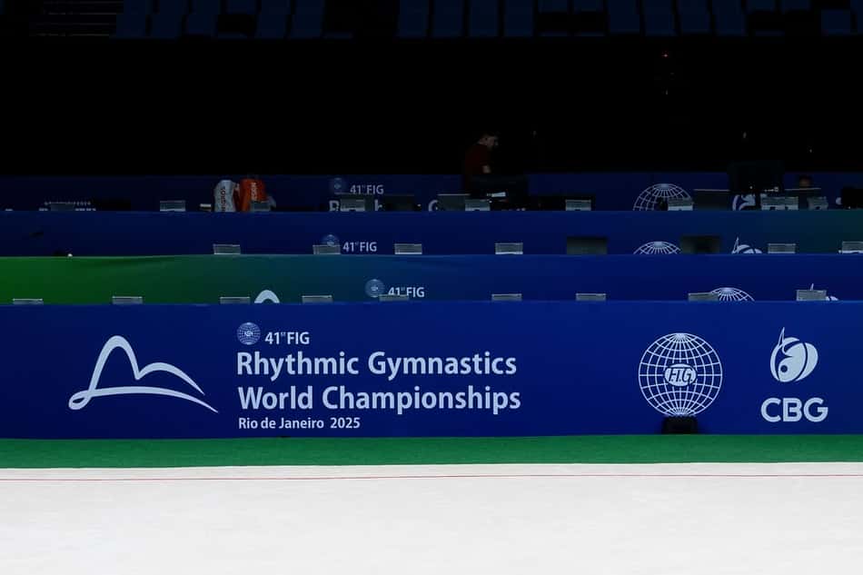 Arena Carioca pronta para receber o Mundial de Ginástica Rítmica de 2025 (Foto: Melogym/CBG)