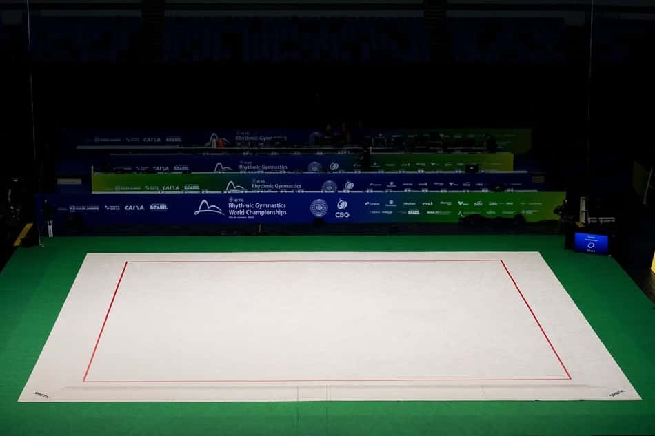 Arena Carioca pronta para receber o Mundial de Ginástica Rítmica de 2025 (Foto: Melogym/CBG)