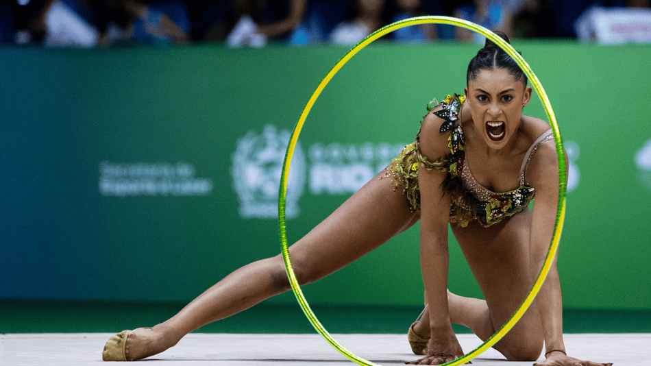 Barbara Domingos no Mundial de Ginástica Rítmica do Rio de Janeiro (Foto_ Ivan Carvalho _ CBG)