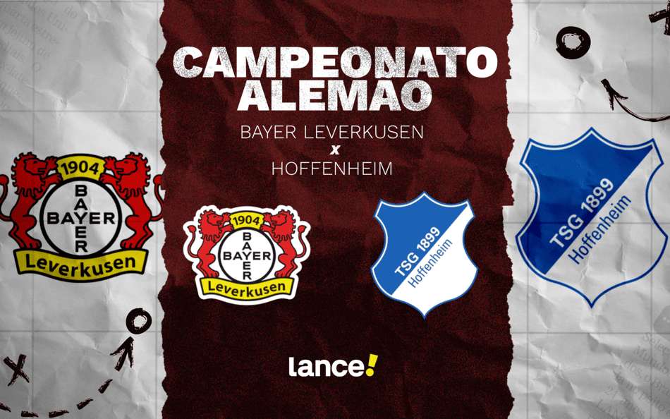 Bayer Leverkusen x Hoffenheim pelo Campeonato Alemão (Arte: Lance!)