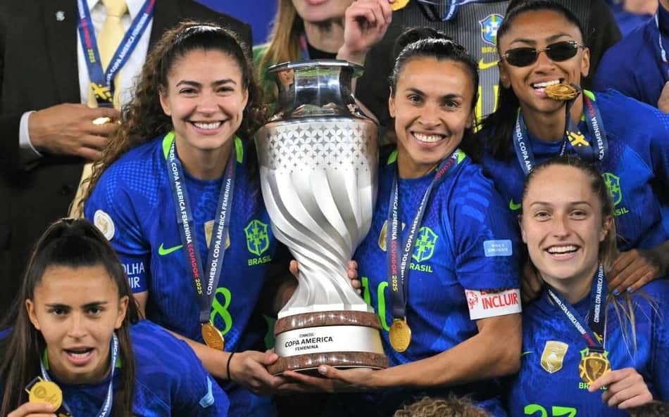 Mesmo campeão da Copa América, Brasil cai no ranking FIFA de seleções femininas