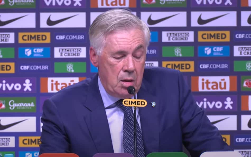 Carlo Ancelotti convoca Seleção Brasileira pela 2ª vez