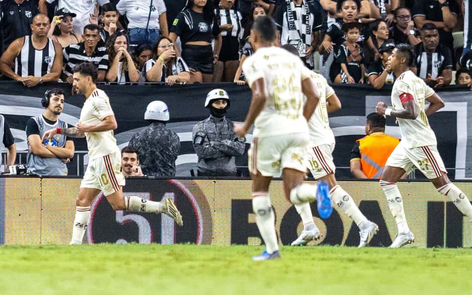 Destaques brilham e marcam no empate entre Ceará e Flamengo; veja os melhores momentos