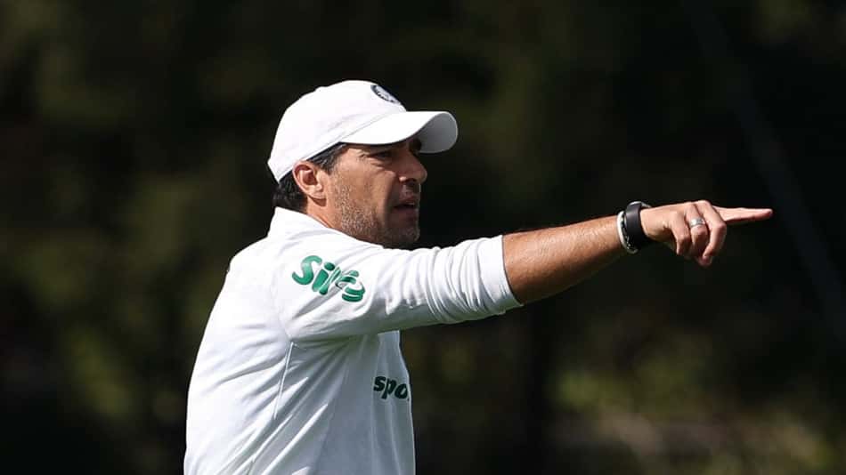 Abel Ferrira comanda o último treino do Palmeiras antes de enfrentar o Vitória, no Barradão. (Foto: Foto: Cesar Greco/Palmeiras)