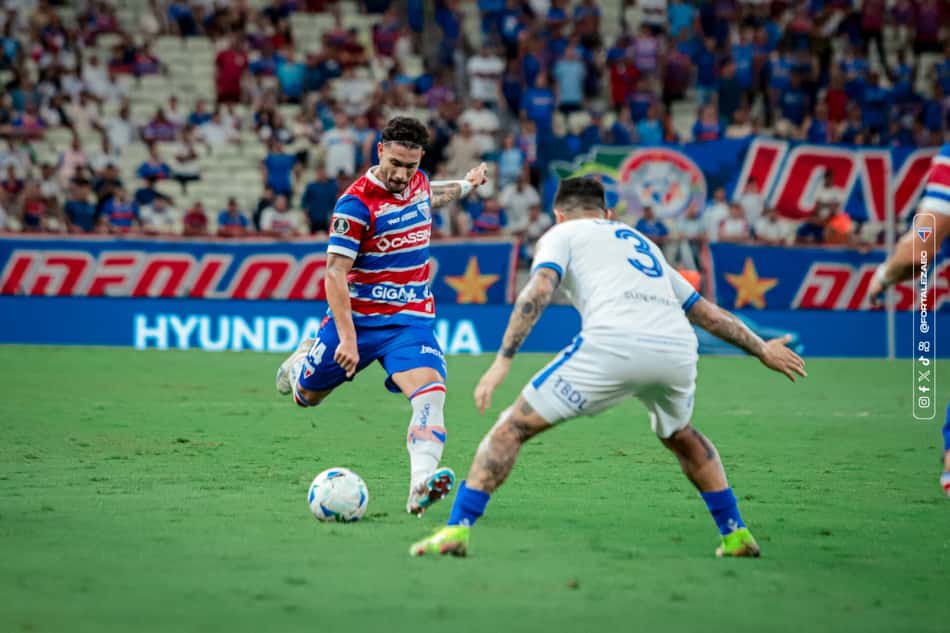 Partida entre Fortaleza e Vélez Sarsfield, pela Copa Libertadores (Foto: Mateus Lotif/Fortaleza EC)