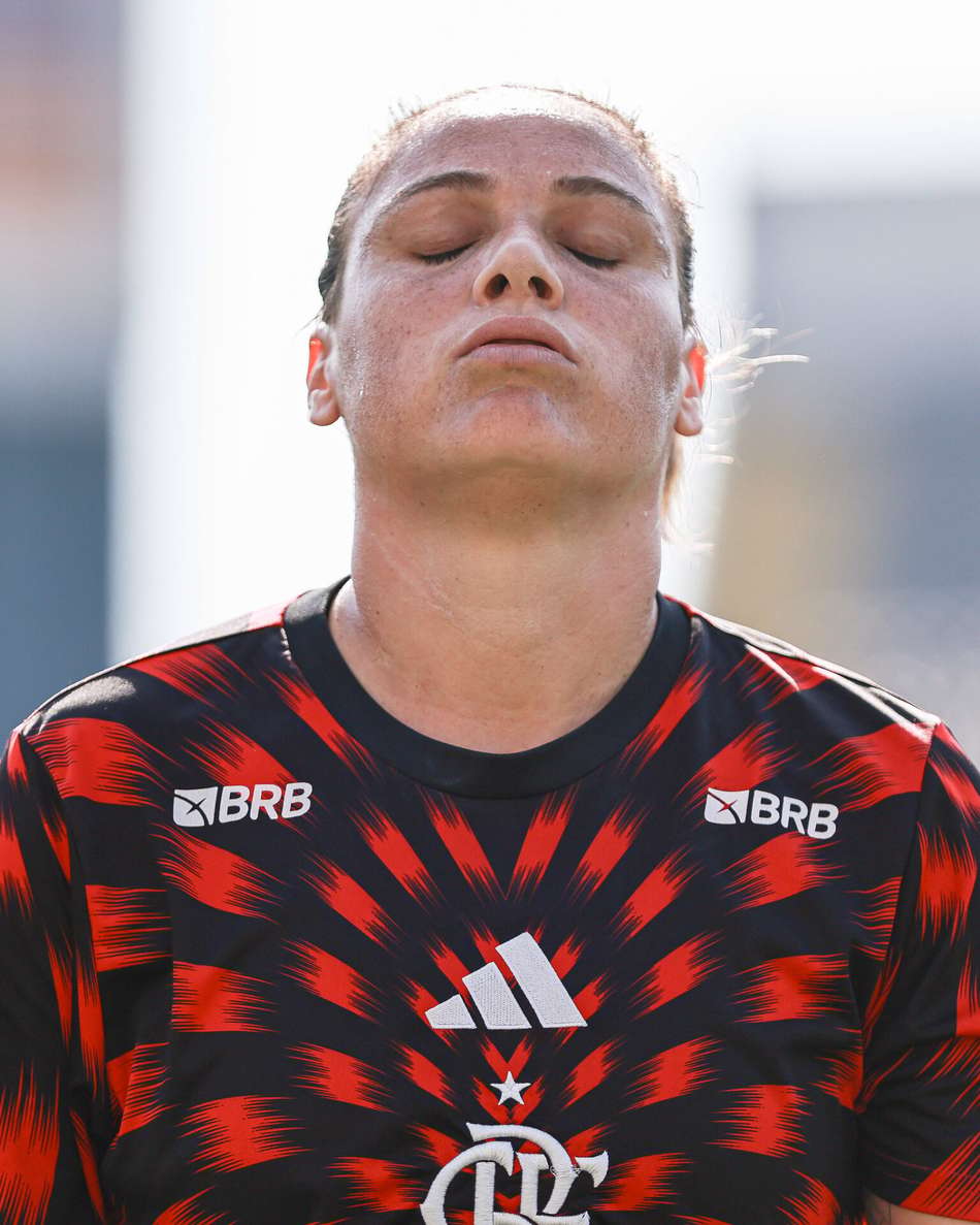 Gláucia na semifinal do Brasileirão Feminino entre Flamengo e Palmeiras (Foto: Rebeca Reis/CBF)
